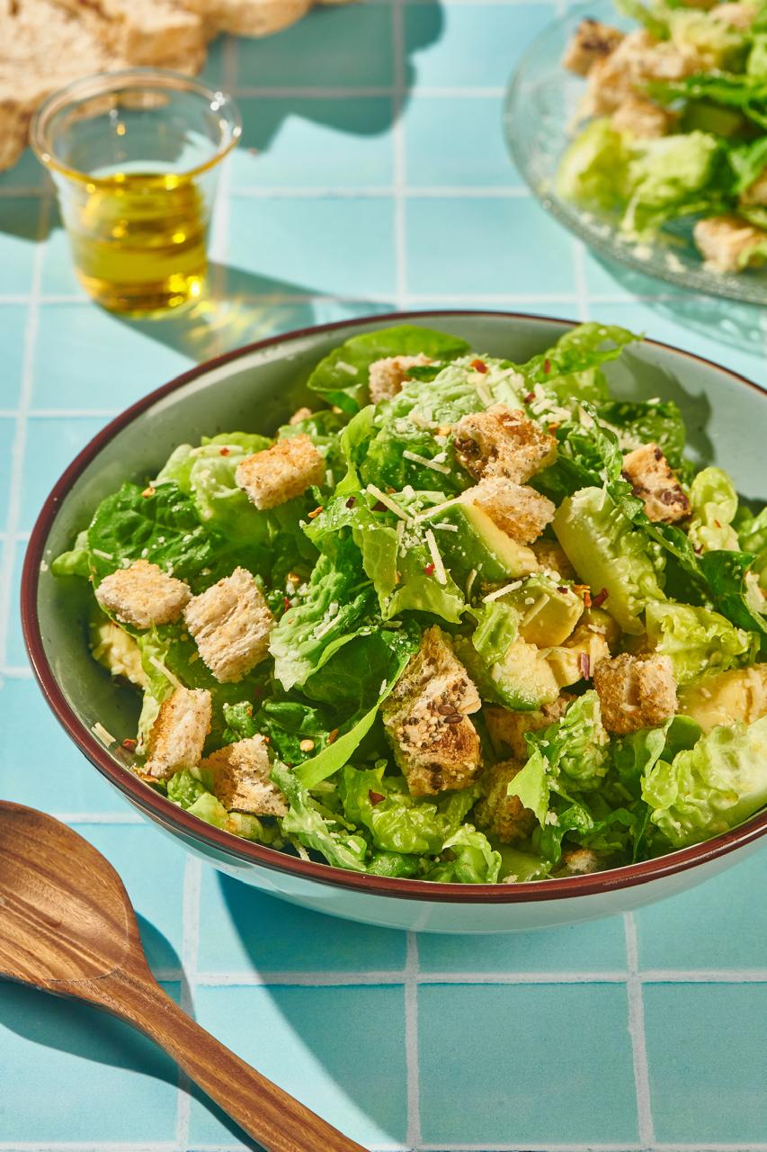 Ensalada con crutones